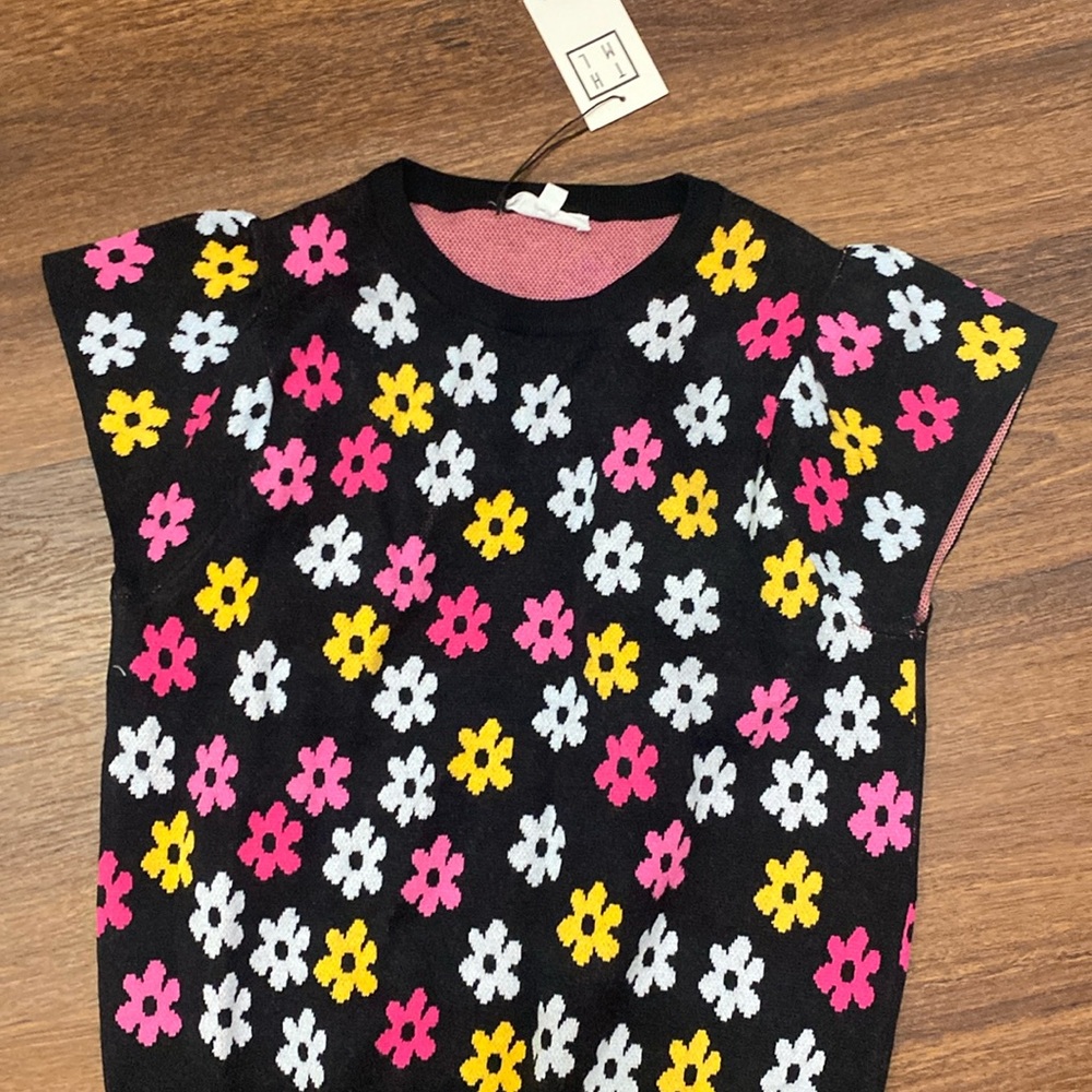 THML floral sweater shirt